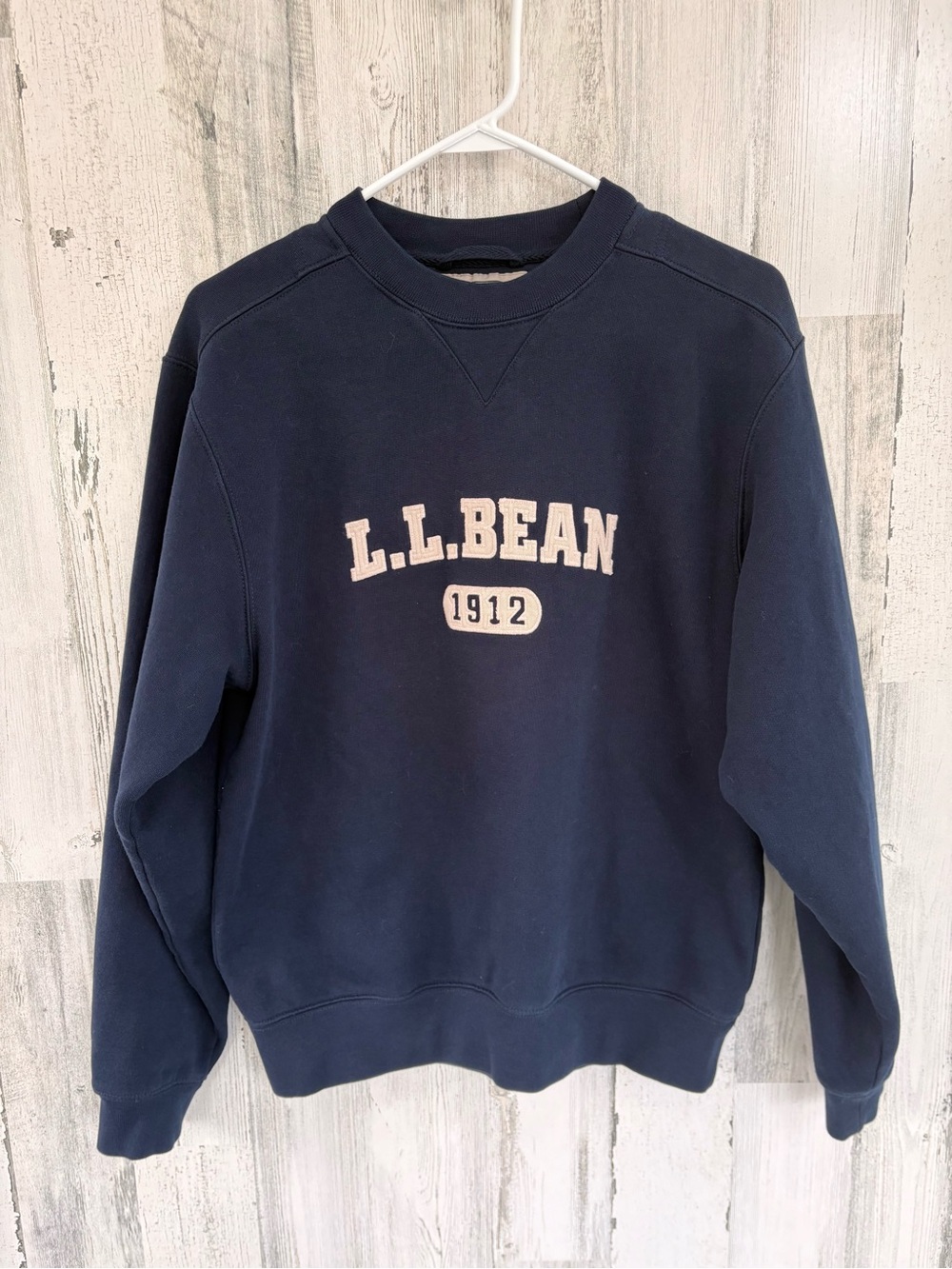 L.L.Bean Men’s Size Small Vintage Heavy Fleece Logo Crewneck Sweatshirt